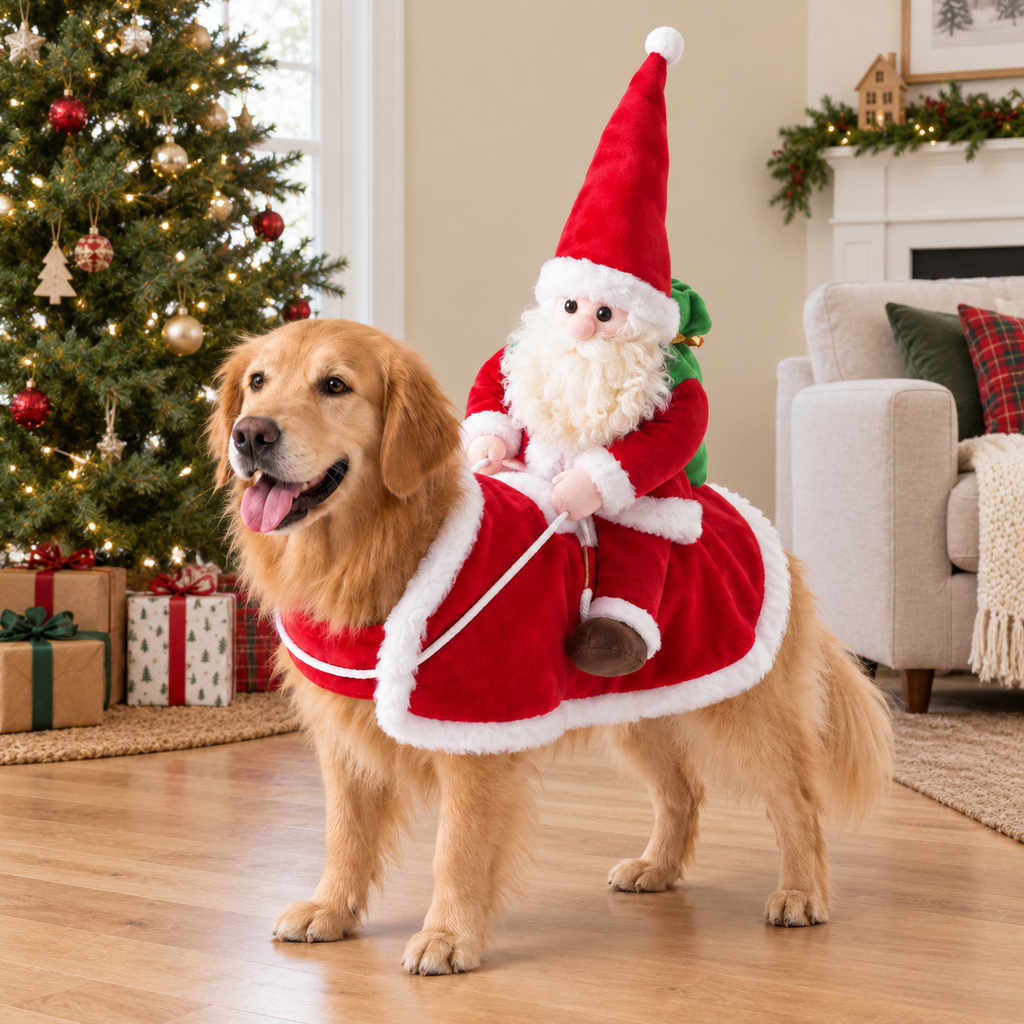 Santa Ride – Christmas Dog Costume